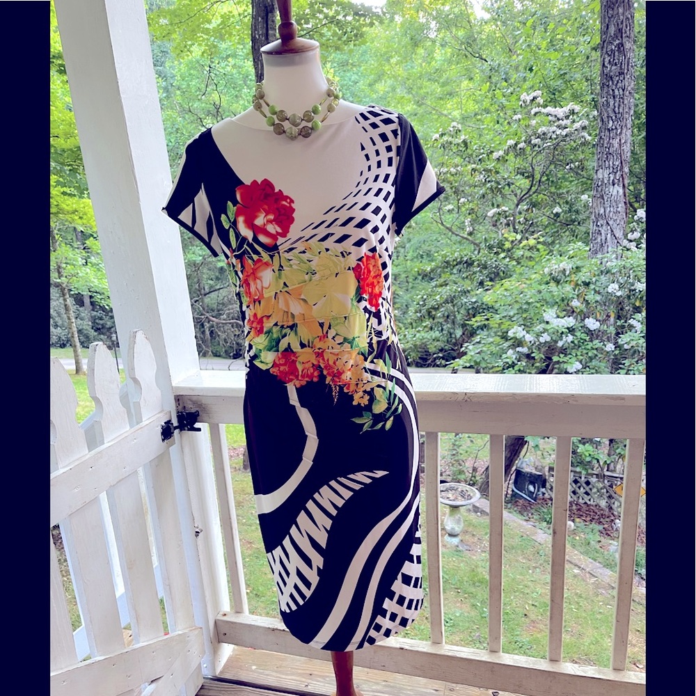 Monroe and Main Floral Print Dress 6 FREE SHIP